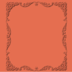 Frame, in the style of an ornament, Vector illustration eps 10, Art.