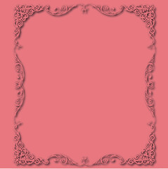 Frame, in the style of an ornament, Vector illustration eps 10, Art.