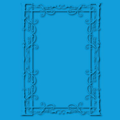 Frame, in the style of an ornament, Vector illustration eps 10, Art.