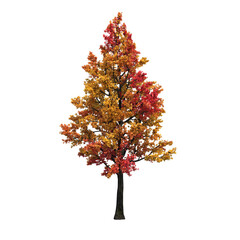 autumn tree, isolate on a transparent background, 3d illustration