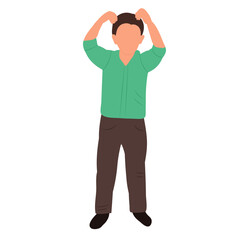 baby boy on white background isolated vector