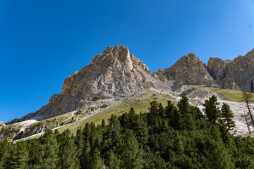Obraz premium landscape of the dolomites in the surroundings of vajolet