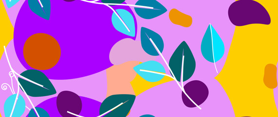 Bold Pattern Tropical Leaf Jungle Modern Motif