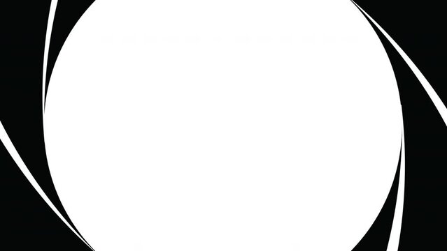 4K Rotation of Silhouette Gun Barrel