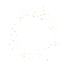 Gold Glitter Stars. Luxury Shiny Confetti.