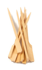 Finger food sticks isolated on white background.