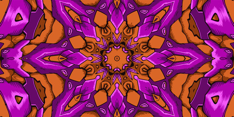 Background with geometric elements circle lace ornament