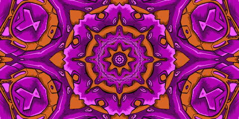 Background with geometric elements circle lace ornament