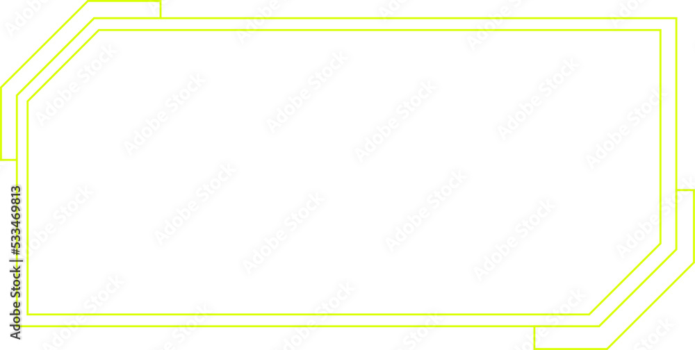 Poster futuristic gaming overlay for design element copy space. modern shape for ornament live streaming HUD monitor display