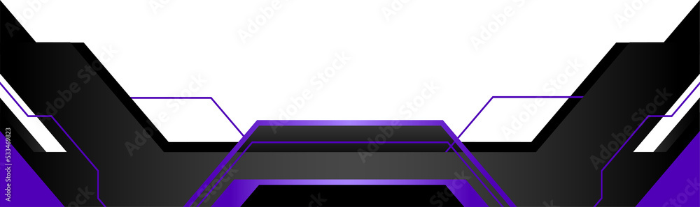 Poster futuristic gaming overlay for design element copy space. modern shape for ornament live streaming HUD monitor display