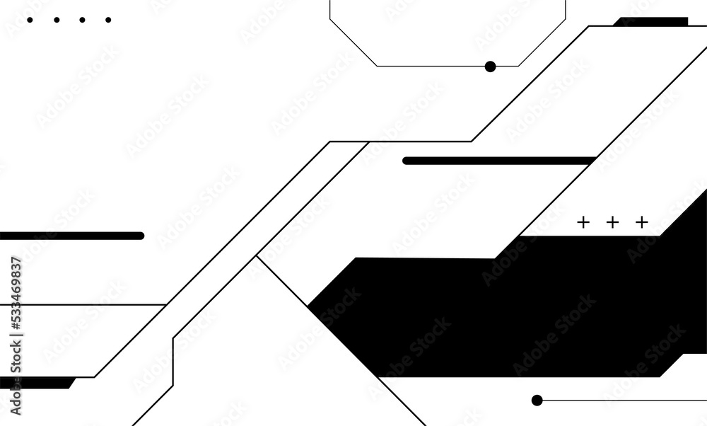 Poster futuristic gaming overlay for design element copy space. modern shape for ornament live streaming HUD monitor display