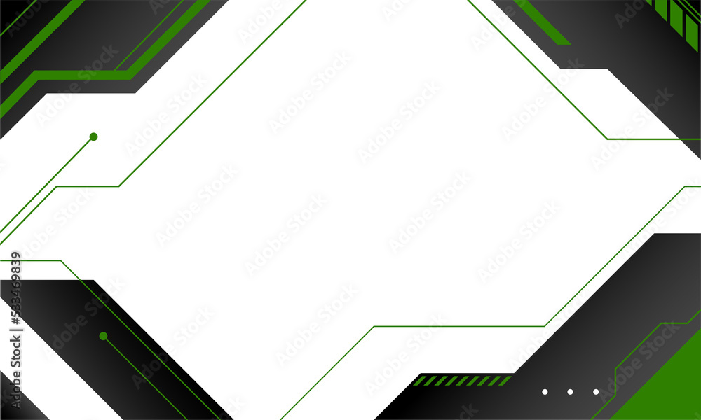 Aufkleber futuristic gaming overlay for design element copy space. modern shape for ornament live streaming hu