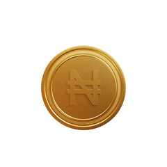 Currency Symbol Nigerian Naira 3D Illustration