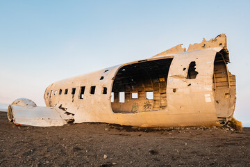 DC3 plane Wrecked on an Icelandic Beach
