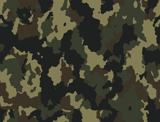 Army camouflage pattern, seamless shape texture, fashion design disguise