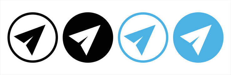 Send Message Icon. Paper Plane Icon, Vector Illustration. Send message illustration sign.