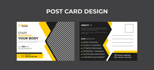 EDDM, Postcard Corporate postcard design template. creative and modern postcard design. Postcard design template. Postcard real estate, business postcard, agency postcards,