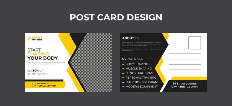 EDDM, Postcard Corporate postcard design template. creative and modern postcard design. Postcard design template. Postcard real estate, business postcard, agency postcards,