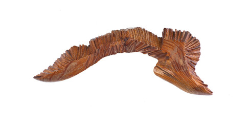 decorative wooden board product isolated on white background