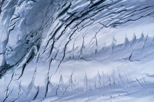 Textured background of massive ice cap