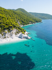 Obraz premium Blue water beach in Greece.