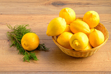 lemons in a basket