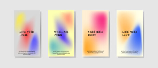 Holographic Social Media Background