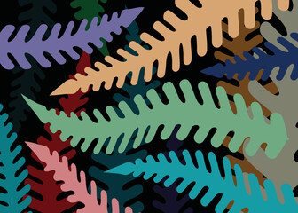 Green leaves are ferns leaf abstract background