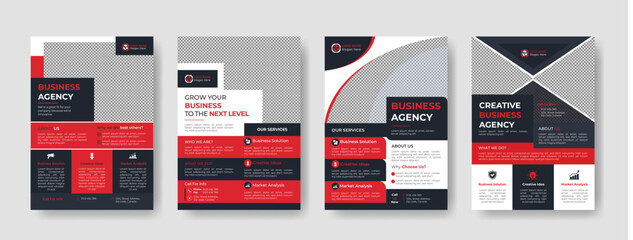 Corporate Business Flyer, Minimal Flyers business magazine. City concept in A4 layout. Brochure next-day flyer design template vector. Cover book portfolio presentation poster.