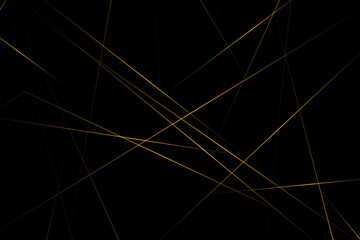 Abstract black with gold lines, triangles background modern design. Vector illustration EPS 10.