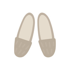 Cute hand drawn winter warm Slippers. Vector illustration for greeting cards, posters, stickers and seasonal design.