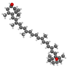 Zeaxanthin yellow pigment molecule. Responsible for color of bell peppers, corn, saffron, etc. Also plays important role in human eye (in the macula).