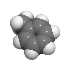 Toluene molecule (chemical structure)