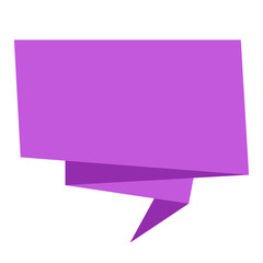 Design Quote speech bubble orugami paper cut