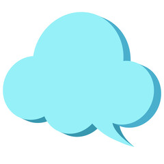3d  speech bubble chat icon