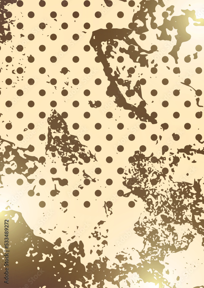 Poster random spotted abstract background effect, many dots. simple design. vector