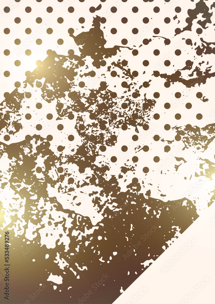 Poster random spotted abstract background effect, many dots. simple design. vector