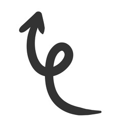 hand drawn arrow doodle