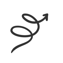 hand drawn arrow doodle