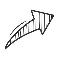 hand drawn arrow doodle
