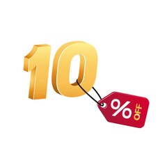10% sale tag number