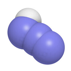 Hydrazoic acid (hydrogen azide) molecule