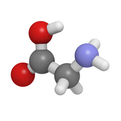Glycine (Gly, G) molecule - obrazy, fototapety, plakaty