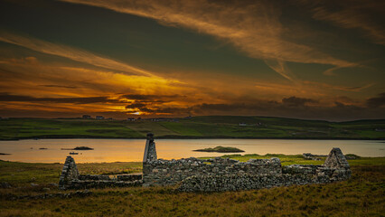Sunset on Shetland