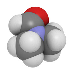 dimethylformamide (DMF) molecule, chemical structure