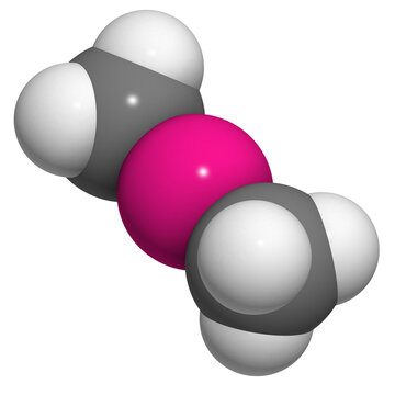 Dimethylmercury  (organomercury Compound), Chemical Structure.