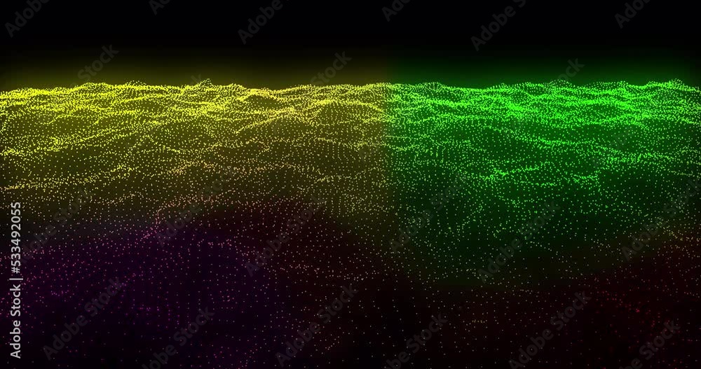 Poster abstract background with bright beautiful multi-colored glowing energy magical waves and lines of pa