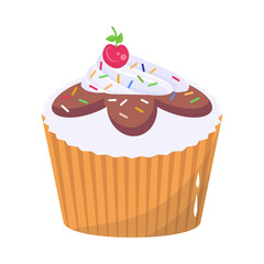 Check this colorful flat icon of ice cream 