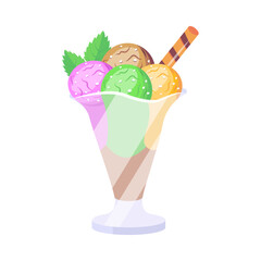 Check this colorful flat icon of ice cream 