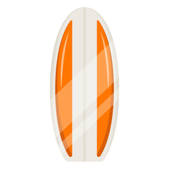 Trendy flat illustration of a longboard